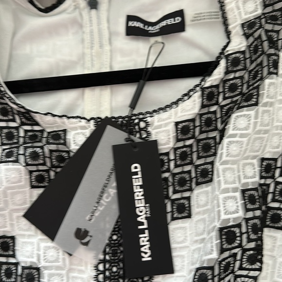 Karl Lagerfeld sleeveless knee length dress BNWT - Picture 4 of 7